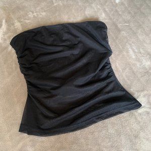 Tiger Mist Harriet tube top. Mesh material. Size XS. Black.